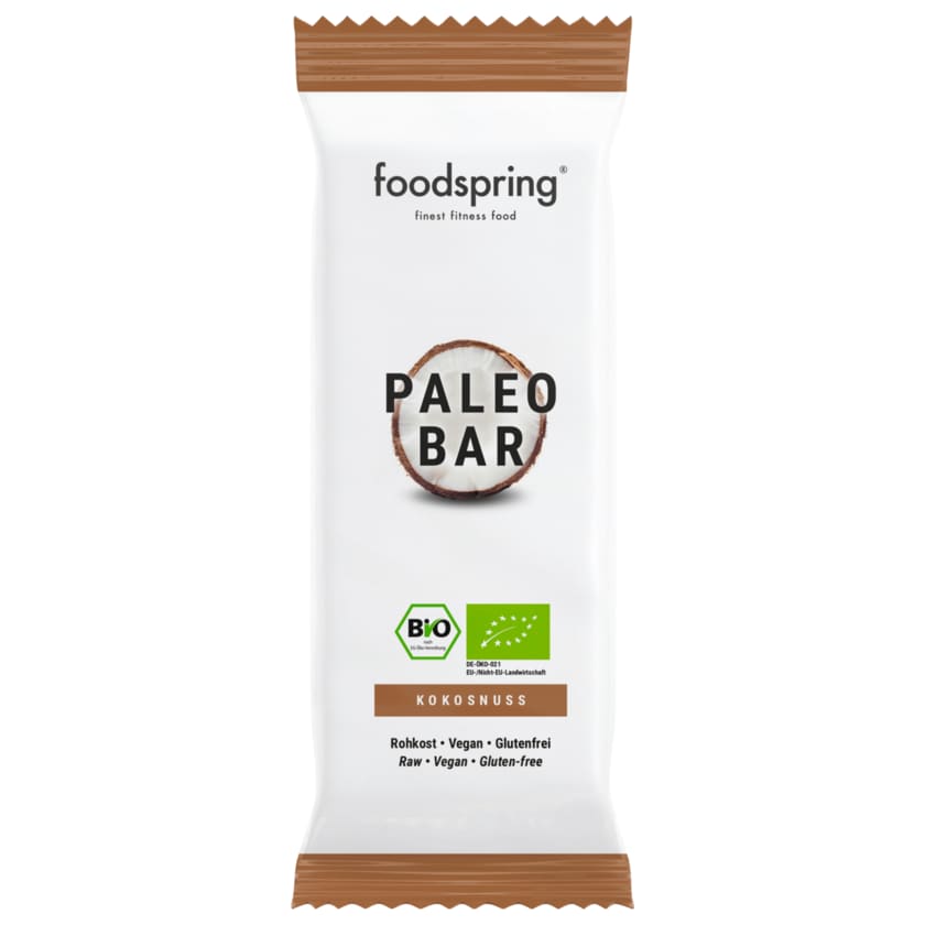 Foodspring Bio Paleo Bar Kokosnuss 40g